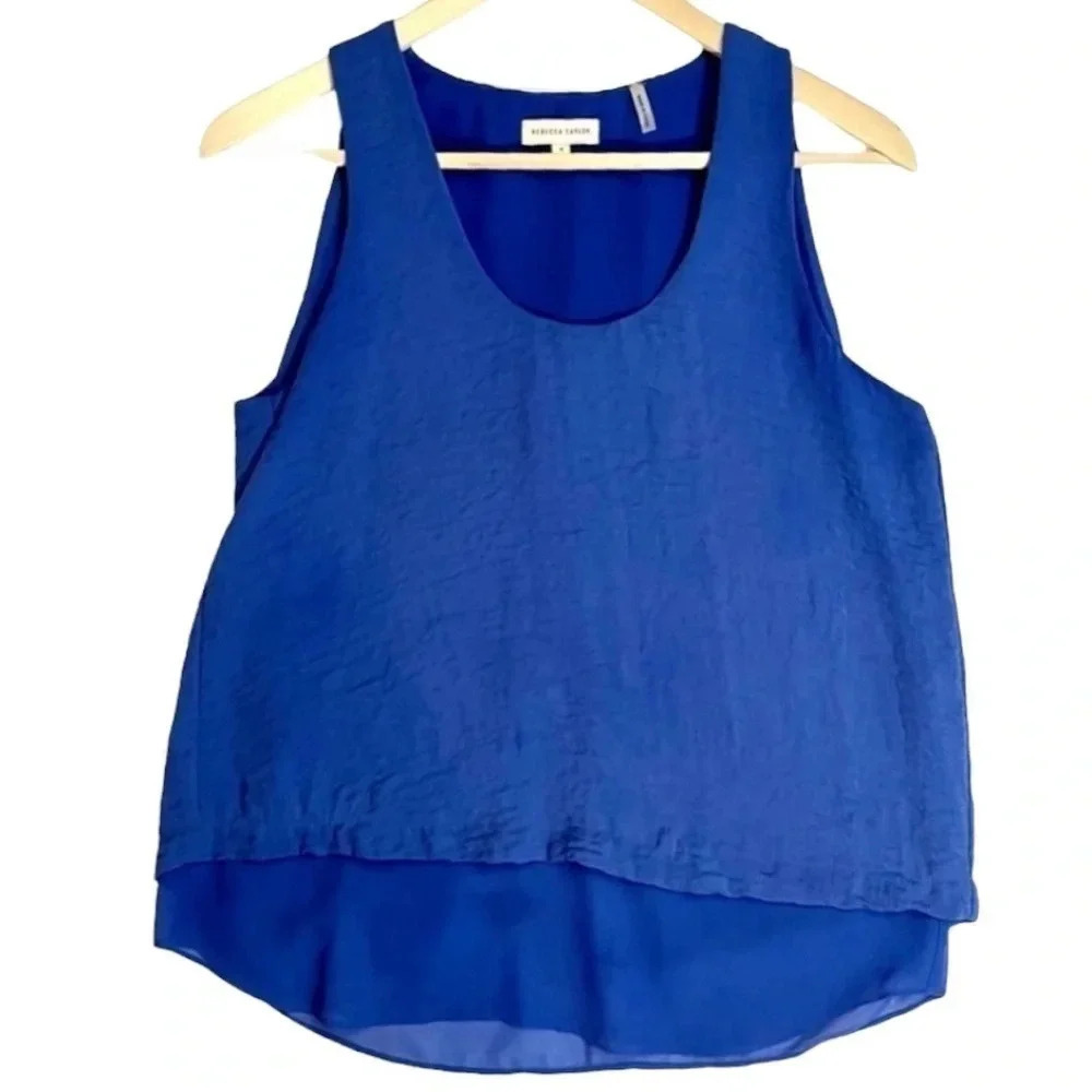 Rebecca Taylor Sleeveless Split Back Blouse